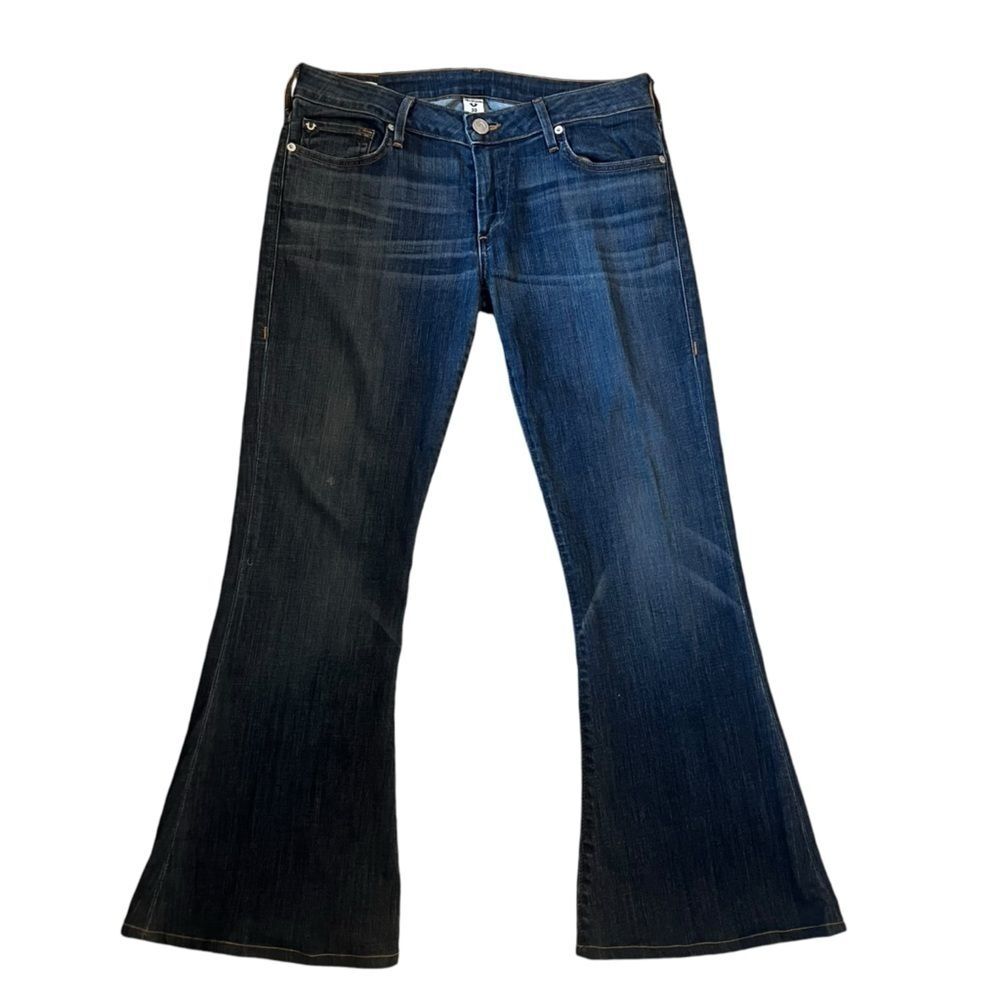True Religion Vintage Y2K Boot Cut Flare Low Rise Jeans 30 Horseshoe USA